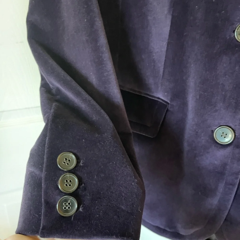 Talbots Purple Velvet Blazer - Picture 5 of 7